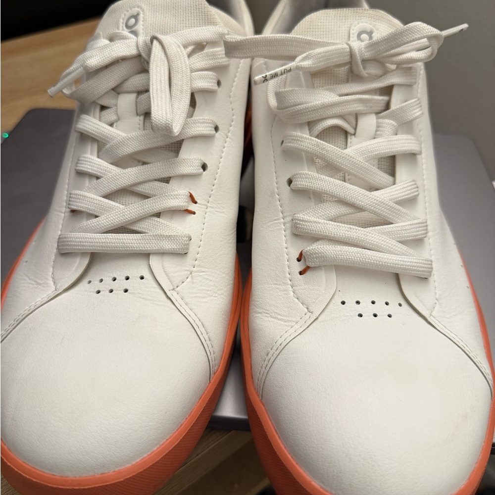 On Running The Roger Advantage Sneakers White/Orange Men’s 10